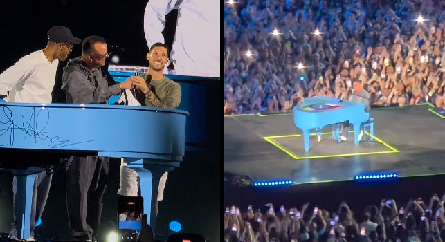 Gigi D'Alessio, concerto al Maradona col pianoforte speciale: Essere qui dopo lo scudetto è fantastico!