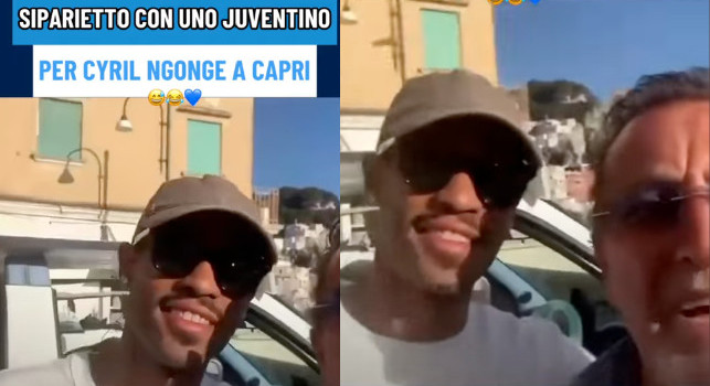 Tifoso juventino incontra Ngonge in vacanza a Capri: guardate lui come risponde | VIDEO
