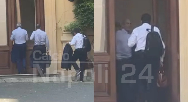 De Laurentiis attende De Bruyne a casa, nell'abitazione del presidente anche tre dirigenti del Napoli | FOTO