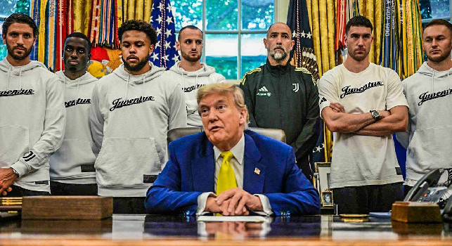 Juventus in visita da Trump