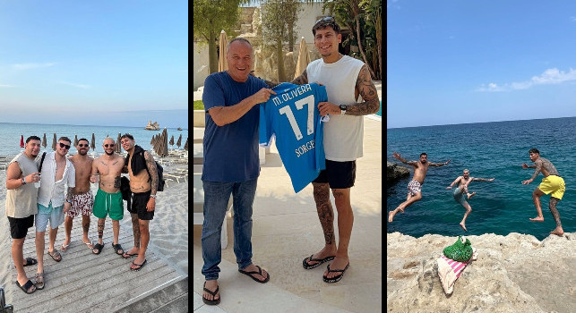 Vacanze in Salento per Mathias Olivera: ecco dov'è il terzino del Napoli con famiglia e amici | FOTO