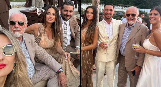 Politano e De Laurentiis, spuntano gli scatti al matrimonio dell'attaccante del Napoli! | FOTO