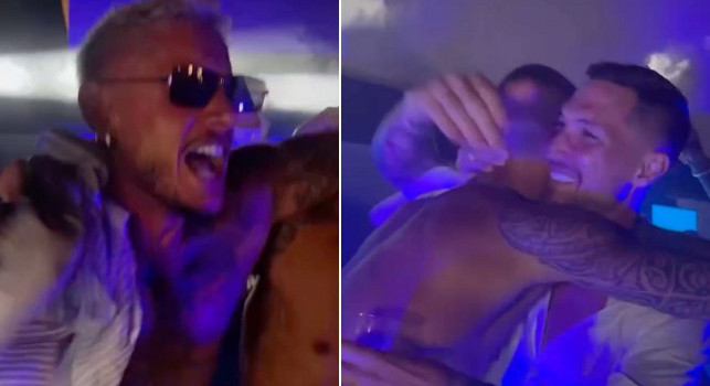 Matrimonio Politano, show Mazzocchi-Spinazzola: parte il coro per De Laurentiis | VIDEO