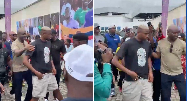 Evento benefico a Lagos, Osimhen accolto come un eroe dai concittadini | VIDEO