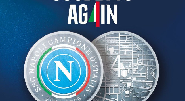 La Zecca dello Stato celebra il quarto scudetto della SSC Napoli con una medaglia ufficiale, i dettagli