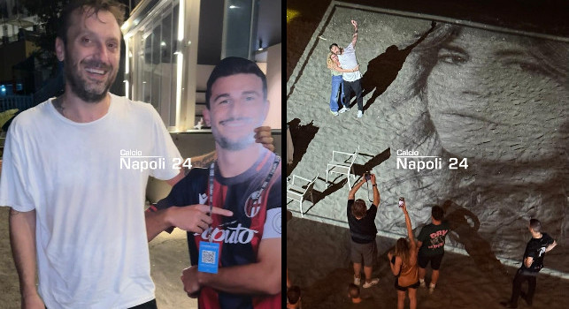 Cremonini da Palazzo Petrucci dopo il concerto a Napoli: guardate cos'ha mandato ad Orsolini! | FOTO