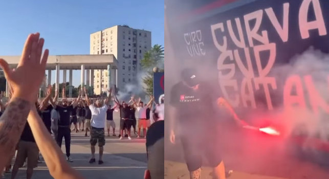 Ultras Napoli omaggiano Ciro Esposito! A Scampia anche i tifosi di Catania, Genoa e Ancona | VIDEO
