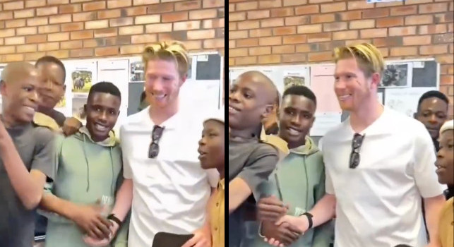 Vacanze in Sudafrica per De Bruyne: che affetto dai tifosi! | VIDEO