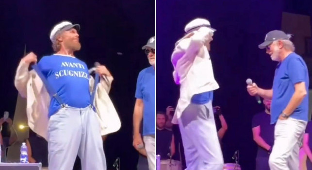 Avanti scugnizzi, Jovanotti si presenta così al concerto di Enzo Avitabile | VIDEO