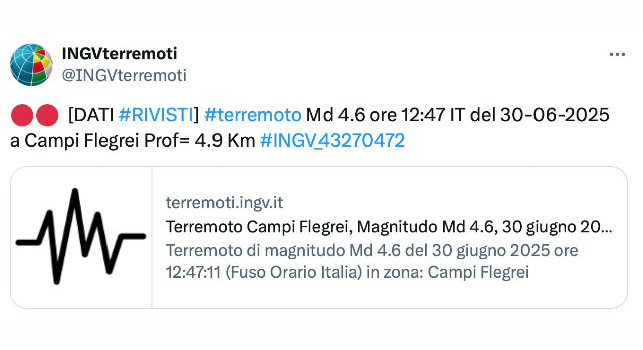 Terremoto Campi Flegrei, grande paura a Napoli e provincia! Magnitudo alta stavolta