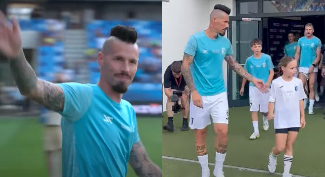 Partita addio Hamsik, l'ingresso trionfale di Marek allo stadio Tehelné Pole | VIDEO