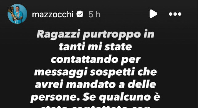 Hackerato il profilo Instagram di Mazzocchi: le scuse e lo sfogo del giocatore | FOTO