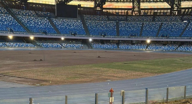 Stadio Maradona, le condizioni del manto erboso dopo i concerti svolti a giugno | FOTO