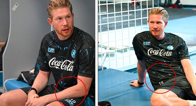 De Bruyne si allena col Napoli indossando il numero 10! | FOTO