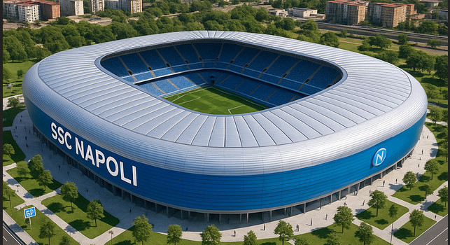 Stadio Napoli nell'ex Caramanico, 65000 posti e 250-300 MLN di investimento! Suggestiva idea di ADL