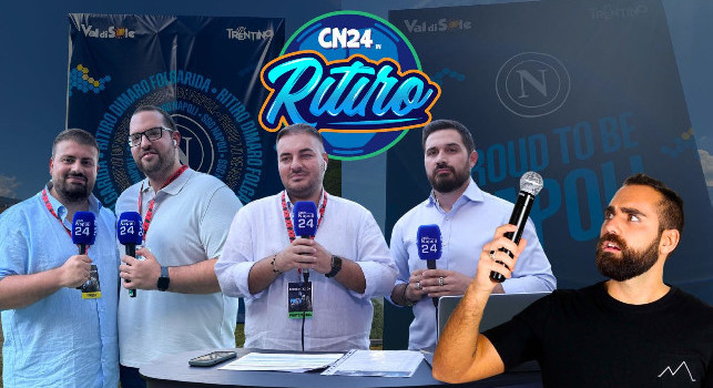 Ritiro SSC Napoli a Dimaro 2025, il palinsesto: domani primo allenamento con De Bruyne-Lang in DIRETTA VIDEO su CN24!