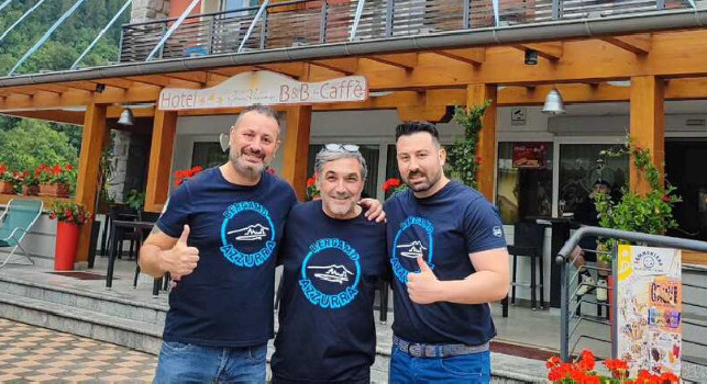 Ritiro Dimaro 2025, anche il Club Napoli Bergamo Azzurra in Trentino per accogliere i campioni d'Italia