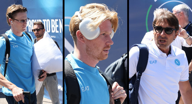 Arrivo Napoli a Dimaro: ovazione per De Bruyne e Conte! McTominay arriva col... cuscino! | VIDEO CN24
