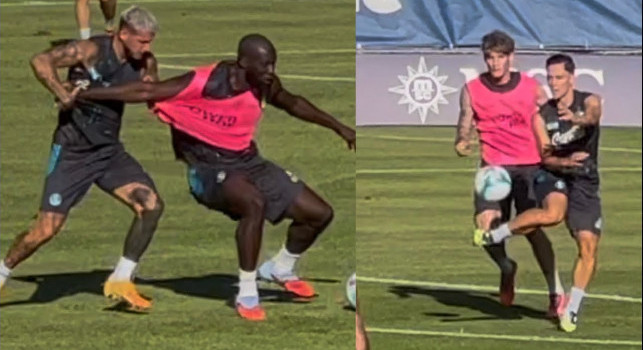 Mazzocchi vs Lukaku, tacco al volo di Raspadori e tunnel di Spina: Napoli show a Dimaro | VIDEO CN24