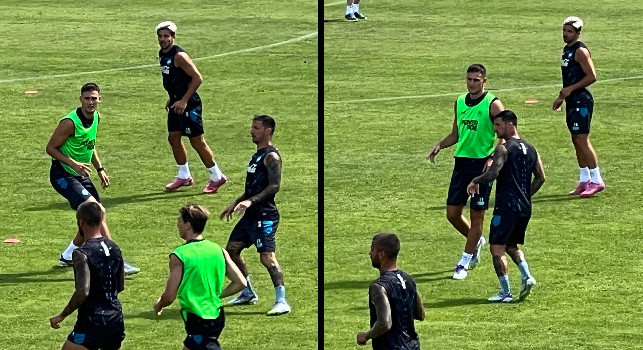 Lorenzo Lucca è già in campo! Primo allenamento col Napoli di Conte per il nuovo acquisto a Dimaro | FOTO CN24