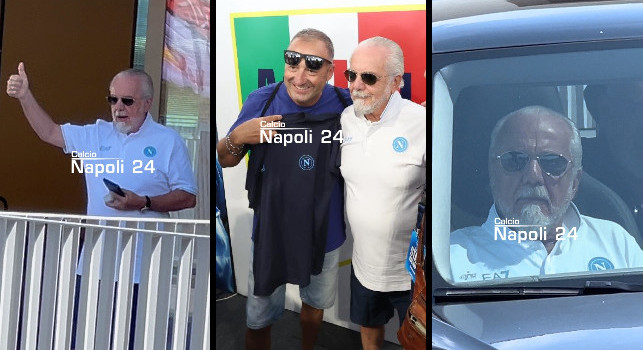 De Laurentiis in ritiro a Dimaro