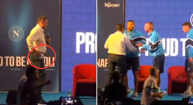 Lo Skibidi Boppy contagia anche il Napoli! Lombardo cavalca il trend a Dimaro | VIDEO