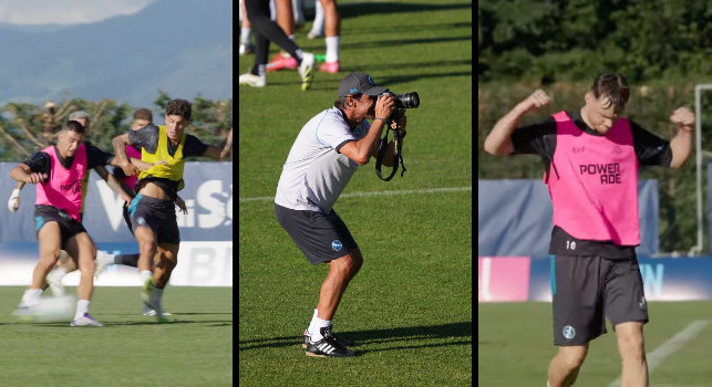 Partitella Napoli, vincono i rosa! Gran gol di Lucca, esulta Beukema! Conte fa... le foto | VIDEO