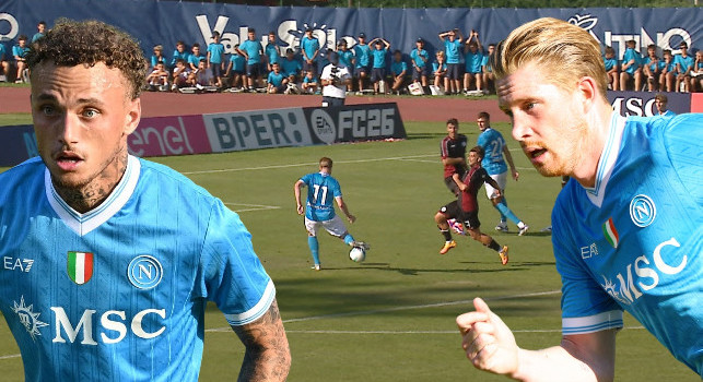 De Bruyne & Noa Lang CAM: la loro prima partita in Napoli-Arezzo | VIDEO