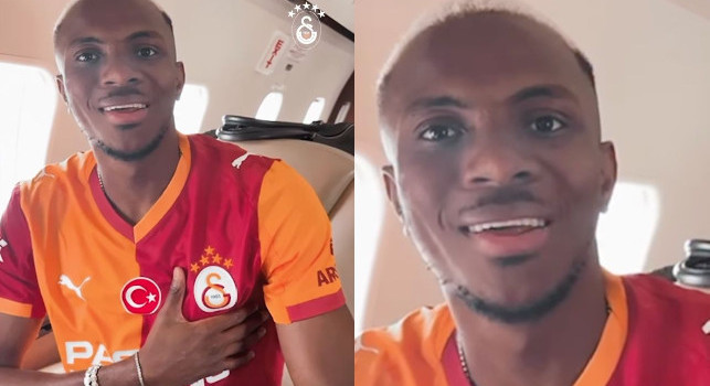 Osimhen saluta in italiano i tifosi turchi: Solo il Gala! | VIDEO