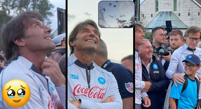 Compleanno Conte, Castel di Sangro lo omaggia con i fuochi d'artificio! La reazione del mister | VIDEO CN24
