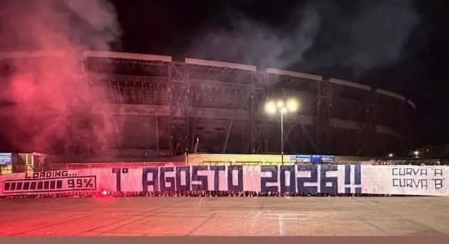Loading 99%, gli ultras di Curva A e B celebrano i 99 anni di storia della SSC Napoli | FOTO