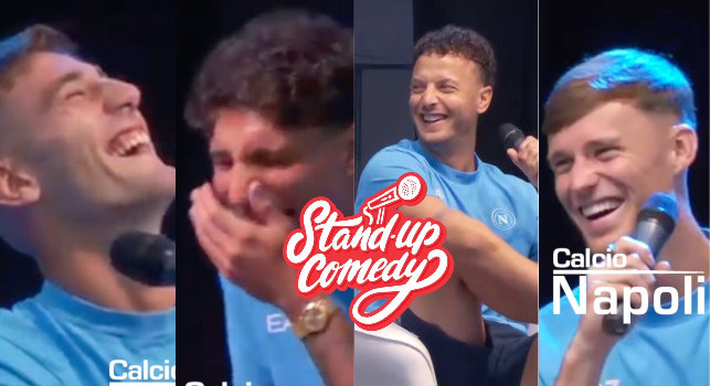 SSC Napoli versione stand-up comedy! Beukema, Lucca, Rrahmani e Marianucci: che risate! | VIDEO