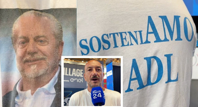 Omaggio a De Laurentiis, tifoso del Napoli va in giro così a Castel di Sangro | VIDEO