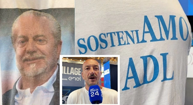 Omaggio a De Laurentiis, tifoso del Napoli va in giro così a Castel di Sangro | VIDEO