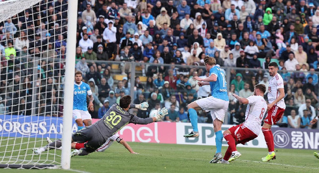 Napoli-Brest TOP & FLOP: De Bruyne fa un altro sport, Politano che impatto! Rrahmani controfigura, Lang da ricalibrare