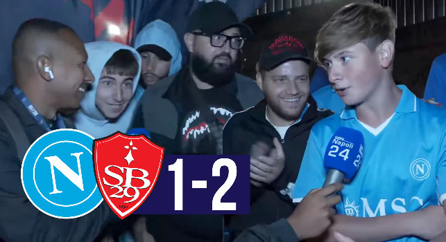 Napoli-Brest 1-2, guardate la reazione dei tifosi napoletani a Castel di Sangro | VIDEO