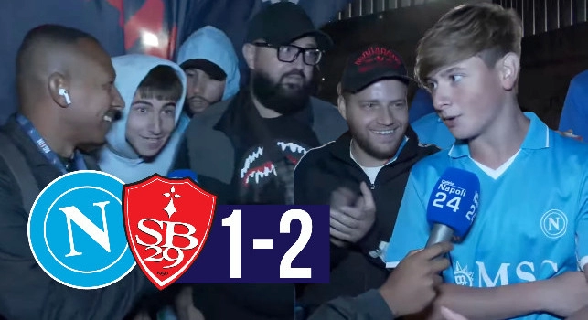 Napoli-Brest 1-2, guardate la reazione dei tifosi napoletani a Castel di Sangro | VIDEO