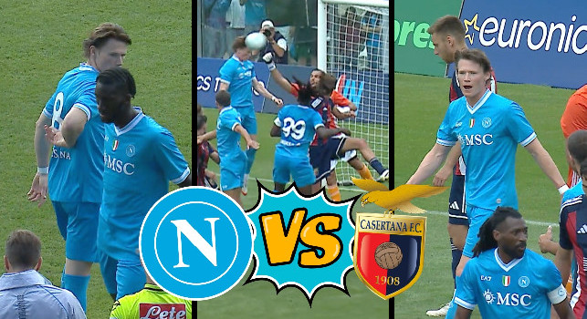 Bentornato, McTominay! Entra in Napoli-Casertana, sfiora il gol ed esclama: Mamma mia! | VIDEO