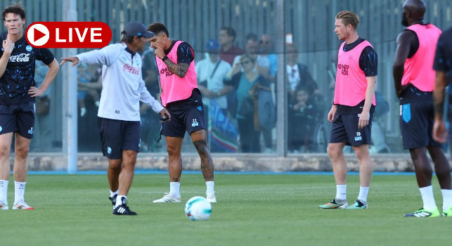 Ritiro Napoli a Castel di Sangro, allenamento pomeridiano dalle 18.15 | DIRETTA VIDEO