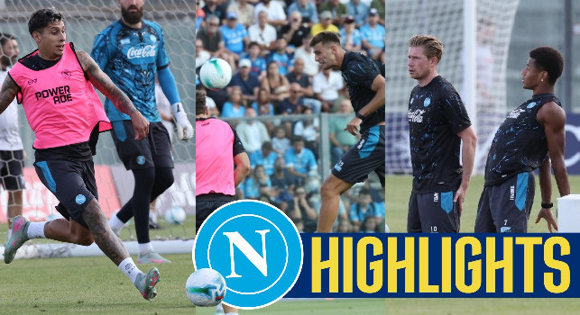 Highlights Napoli a Castel di Sangro: che gol di precisione per Olivera! Primo allenamento senza Cholito Simeone | VIDEO