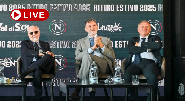 Ritiro Napoli a Castel di Sangro, alle 11.30 conferenza stampa sindaco e presidente Abruzzo | DIRETTA VIDEO