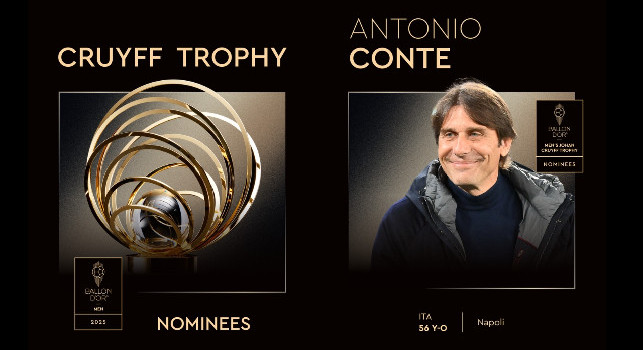UFFICIALE - Antonio Conte è fra i candidati al Pallone d'Oro come Coach of The Year 2025 | FOTO