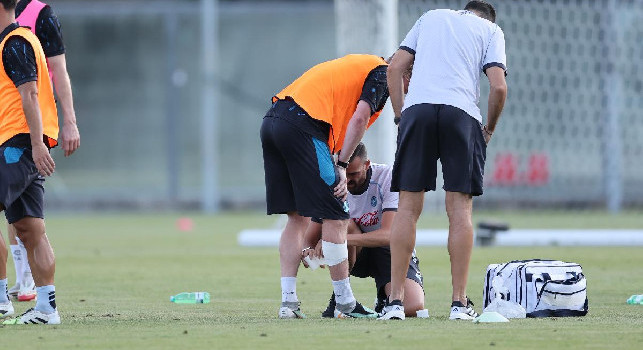 De Bruyne 'prende le botte', fasciatura alla gamba destra! Ma altri nove azzurri si sono fermati | FOTOGALLERY CN24