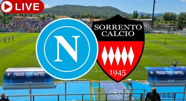 Napoli Sorrento live, segui l'amichevole degli azzurri su CalcioNapoli24: diretta video dalle 9:45