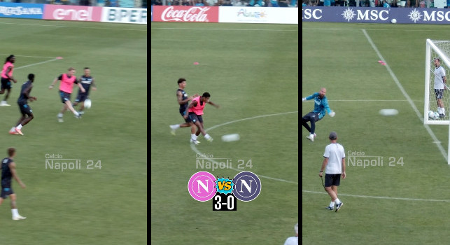 Scavino che diventa un assist per De Bruyne: gran gol di David Neres in partitella | VIDEO CN24