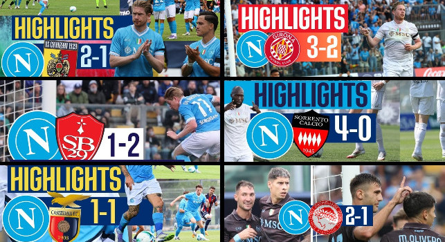 HIGHLIGHTS SSC NAPOLI: tutti i gol e sintesi delle amichevoli in ritiro | VIDEO