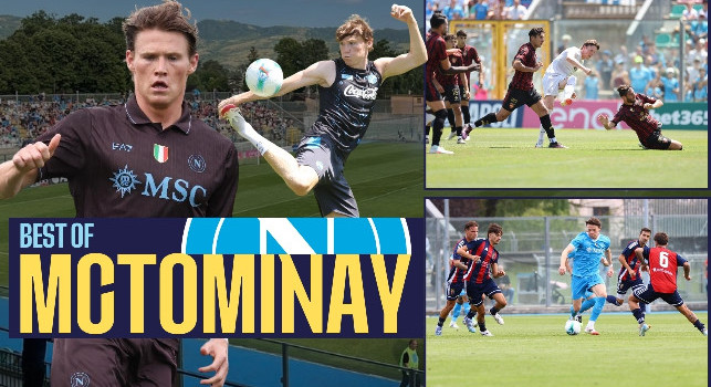 Best of Scott McTominay in ritiro col Napoli: show contro il Sorrento e l'assist per Lucca | VIDEO