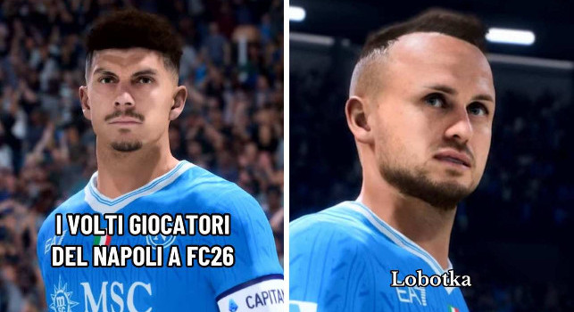SSC Napoli, face-scan per FC26: ecco come saranno i calciatori azzurri in videogioco | FOTOGALLERY