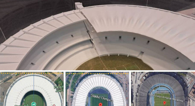 Confronto tra Stadio Olimpico, Maracanà e Maradona
