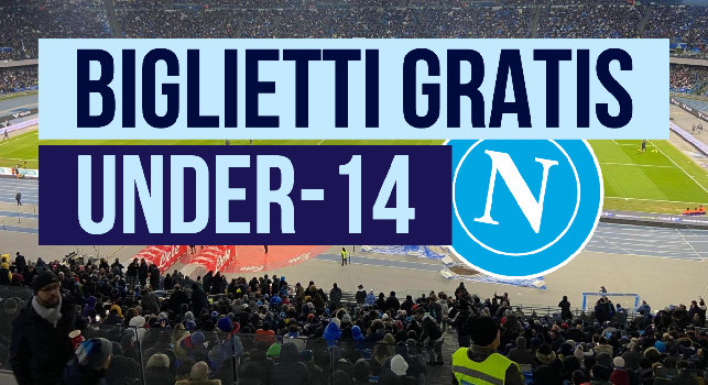 Biglietti gratis under 14